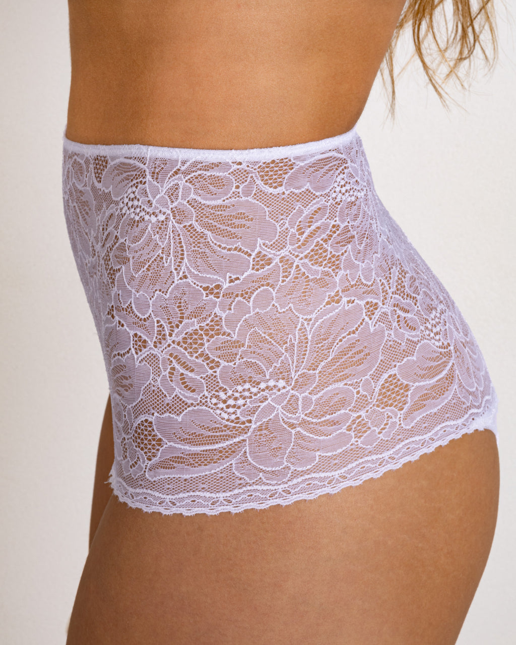 Shorty taille haute Kate – Dentelle italienne