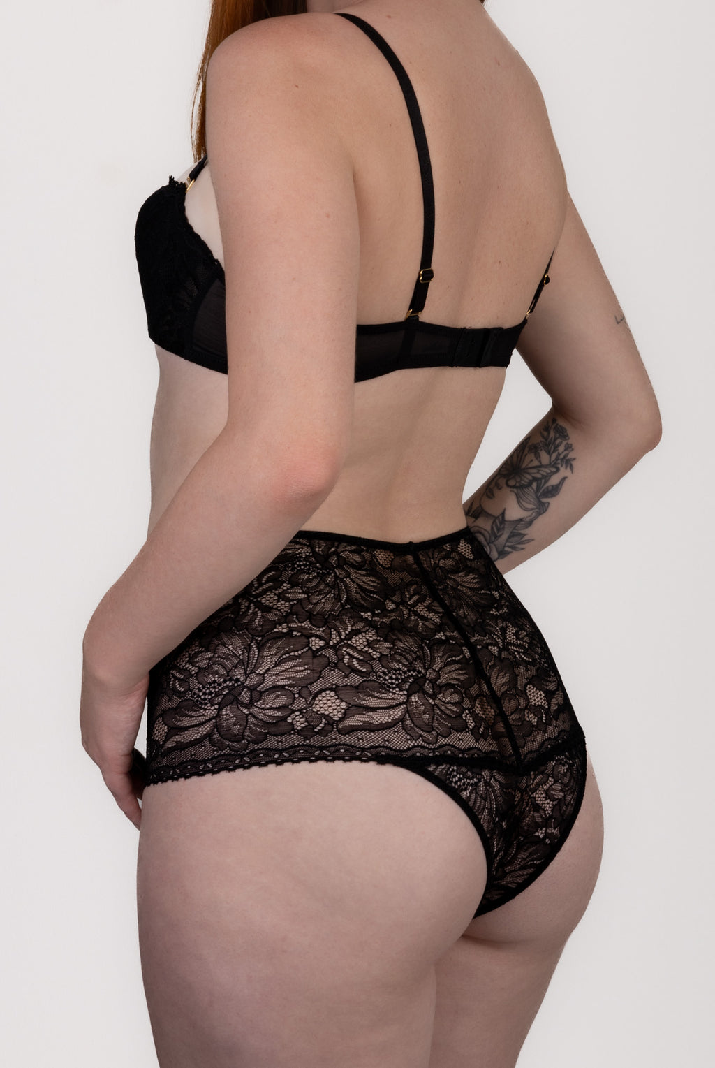 Shorty taille haute Kate – Dentelle italienne