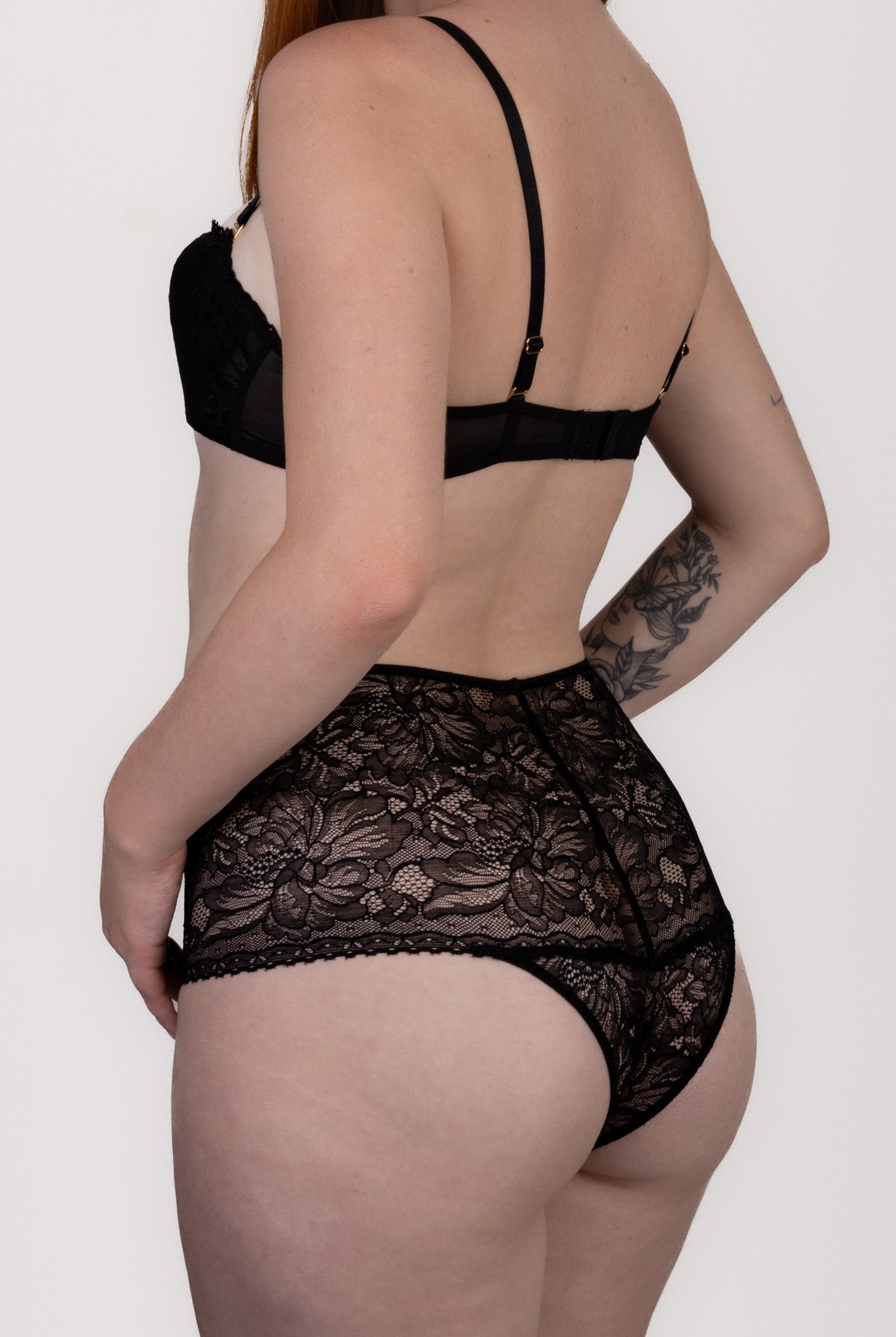 Shorty taille haute Kate – Dentelle italienne